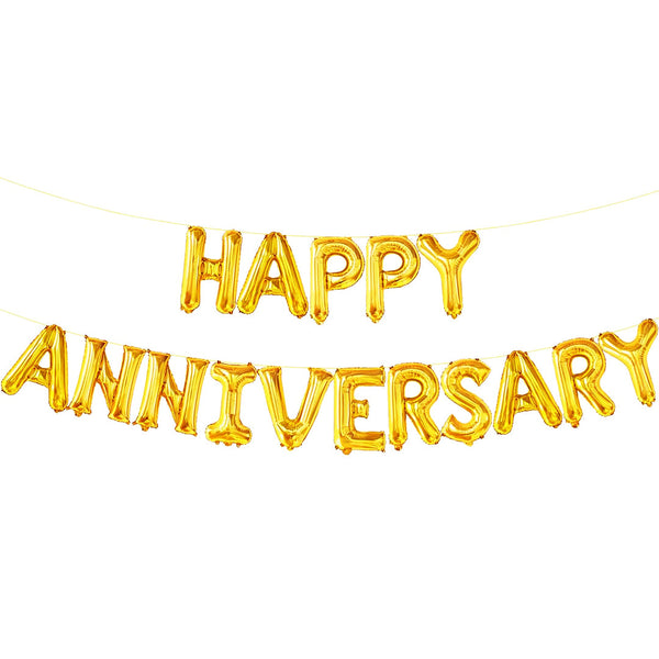 Happy Anniversary Foil Balloons Set