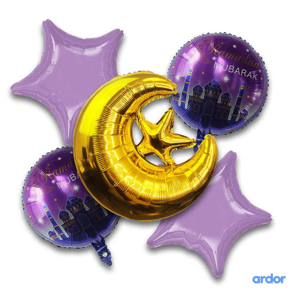 Ramadan Mubarak Foil Balloon Set