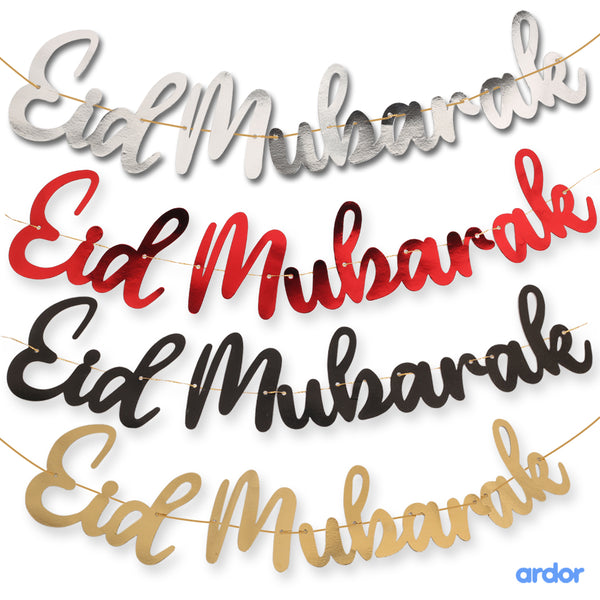 Eid Mubarak Laser Cut Banner